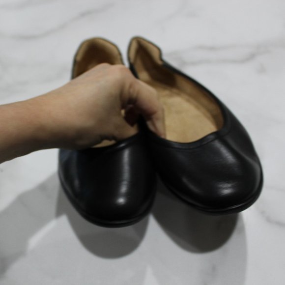 Naturalizer Flexy Black Leather Flats sz 7.5 - Picture 6 of 9